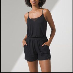 Soma Cool Nights Rib Lace Romper